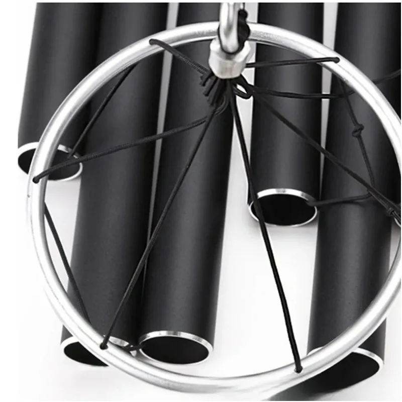 Harmonic Serenity: Premium B Pentatonic 6-Tube Aluminum Wind Chime - 80cm Precision-Tuned Outdoor Decor