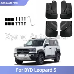 For BYD Leopard 5 Car Mud Flaps Splash Guard Mudguards MudFlaps Front Rear Fender Auto Accessories