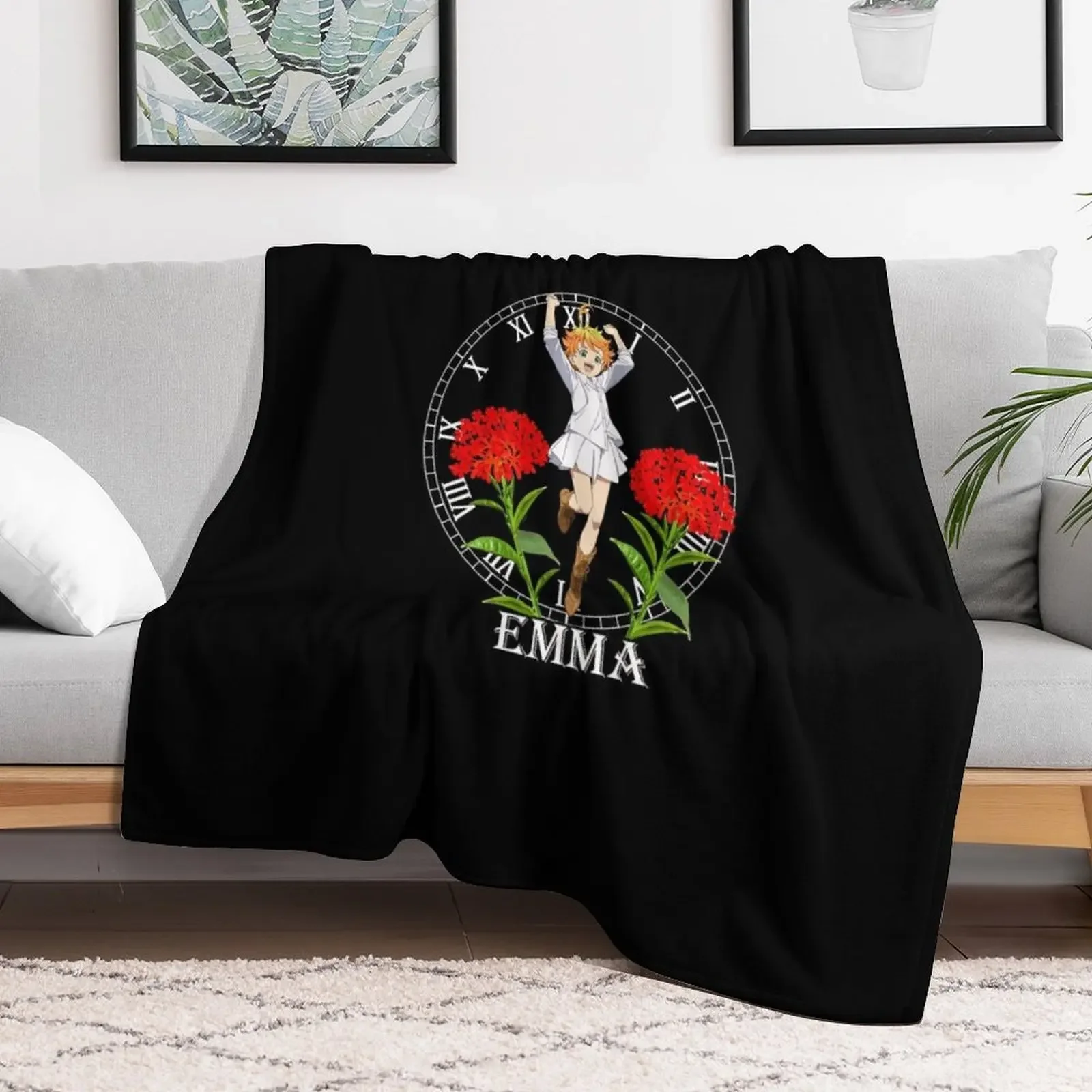 New The promised Neverland Emma Throw Blanket Furrys Bed linens Giant Sofa Blankets