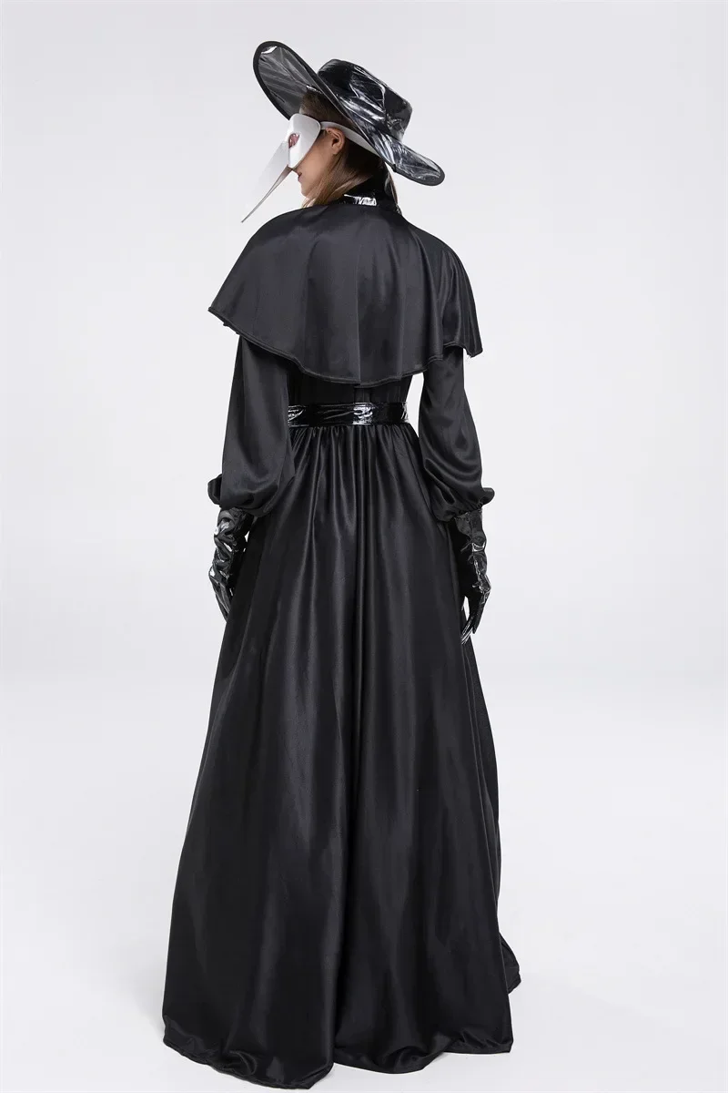 جديد هالوين تأثيري طبيب الطاعون الظلام الزنزانة بطل زي الغراب منقار قناع المرحلة زي حفلة