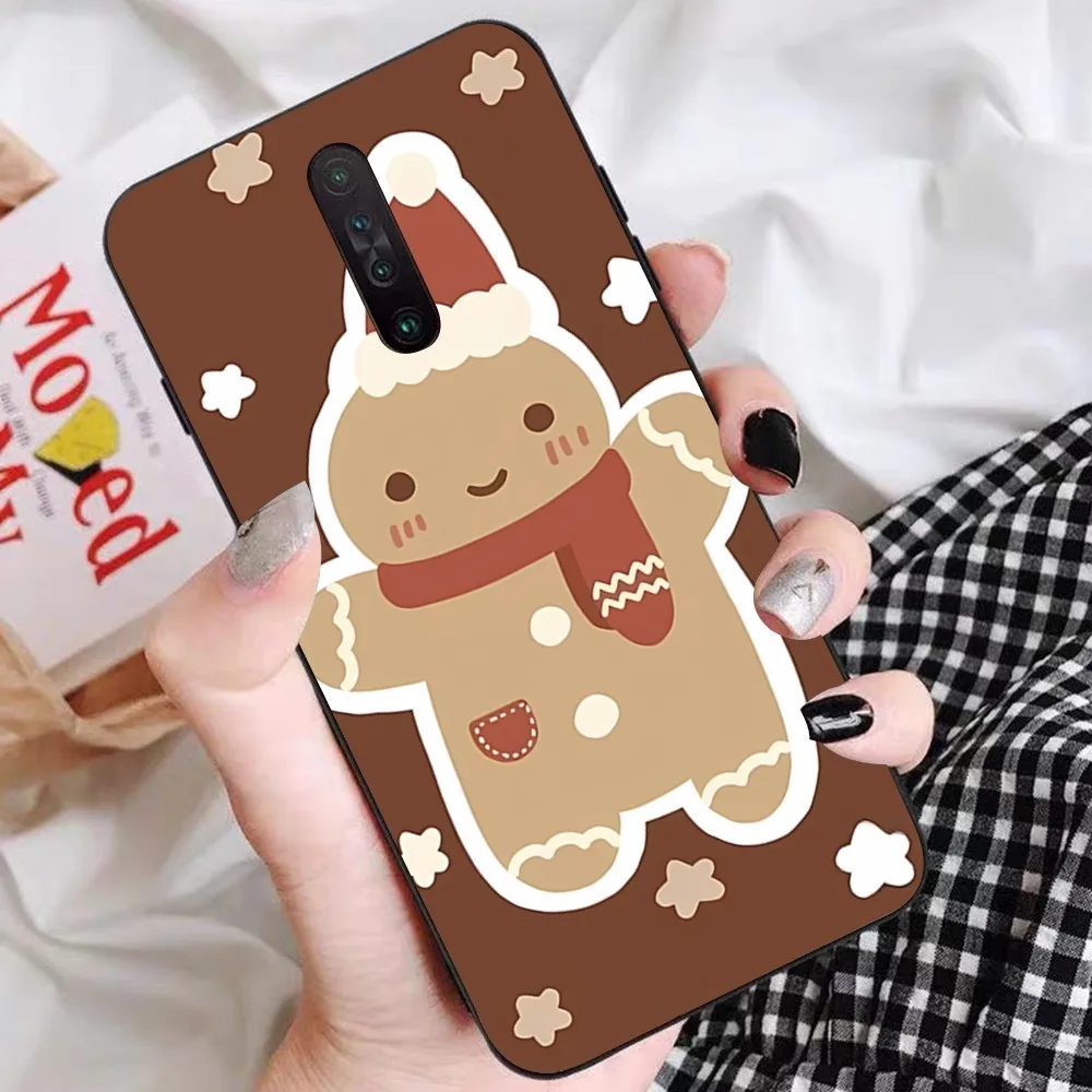 Christmas gingerbread cookies Phone Case For Redmi 5 6 7 8 9 10 plus pro 6 7 8 9 A GO K20 K30 K40 pro plus F3 Fundas