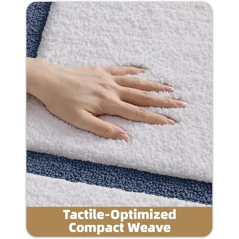 Tappetini da bagno in microfibra ultra morbidi, ad asciugatura rapida e antiscivolo 24x43 per bagno, lavanderia, doccia e vasca