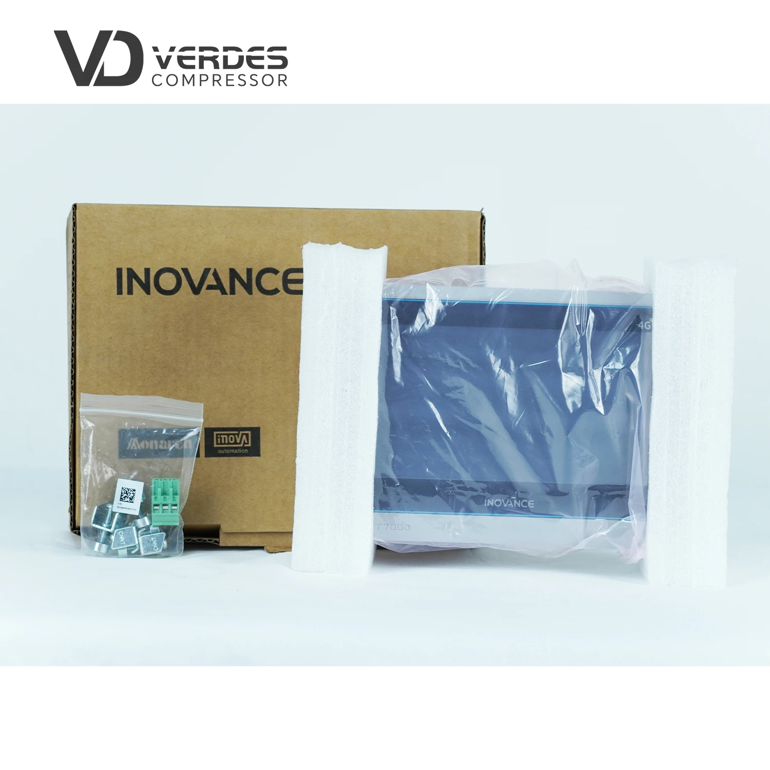 VERDES INOVANCE PLC Screw Air Compressor Electronic Controller Panel IT7000 IT7070 12-24V/1.5A Metal CE Certified