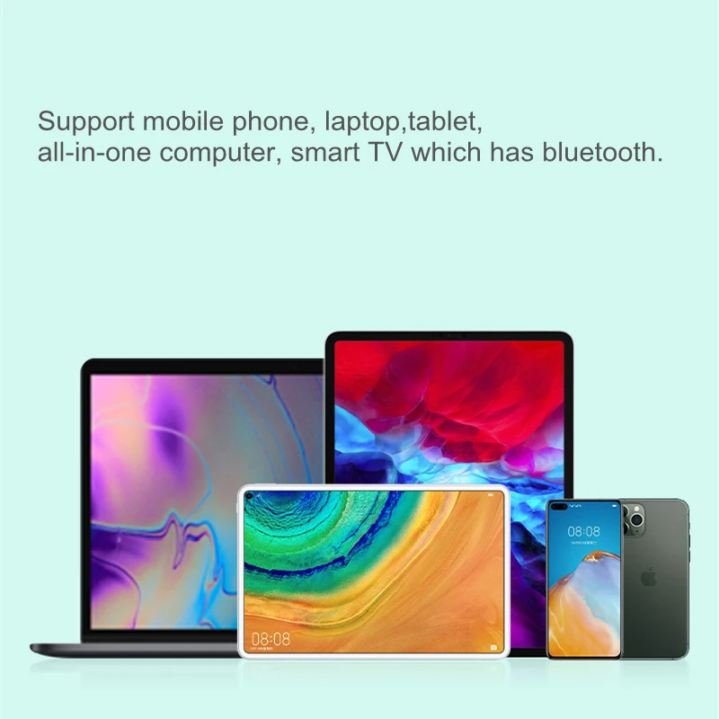 Bezprzewodowa klawiatura Bluetooth zestaw myszy akumulator Tablet do laptopa telefon iPad Samsung iOS Android Windows zielony biały czarny