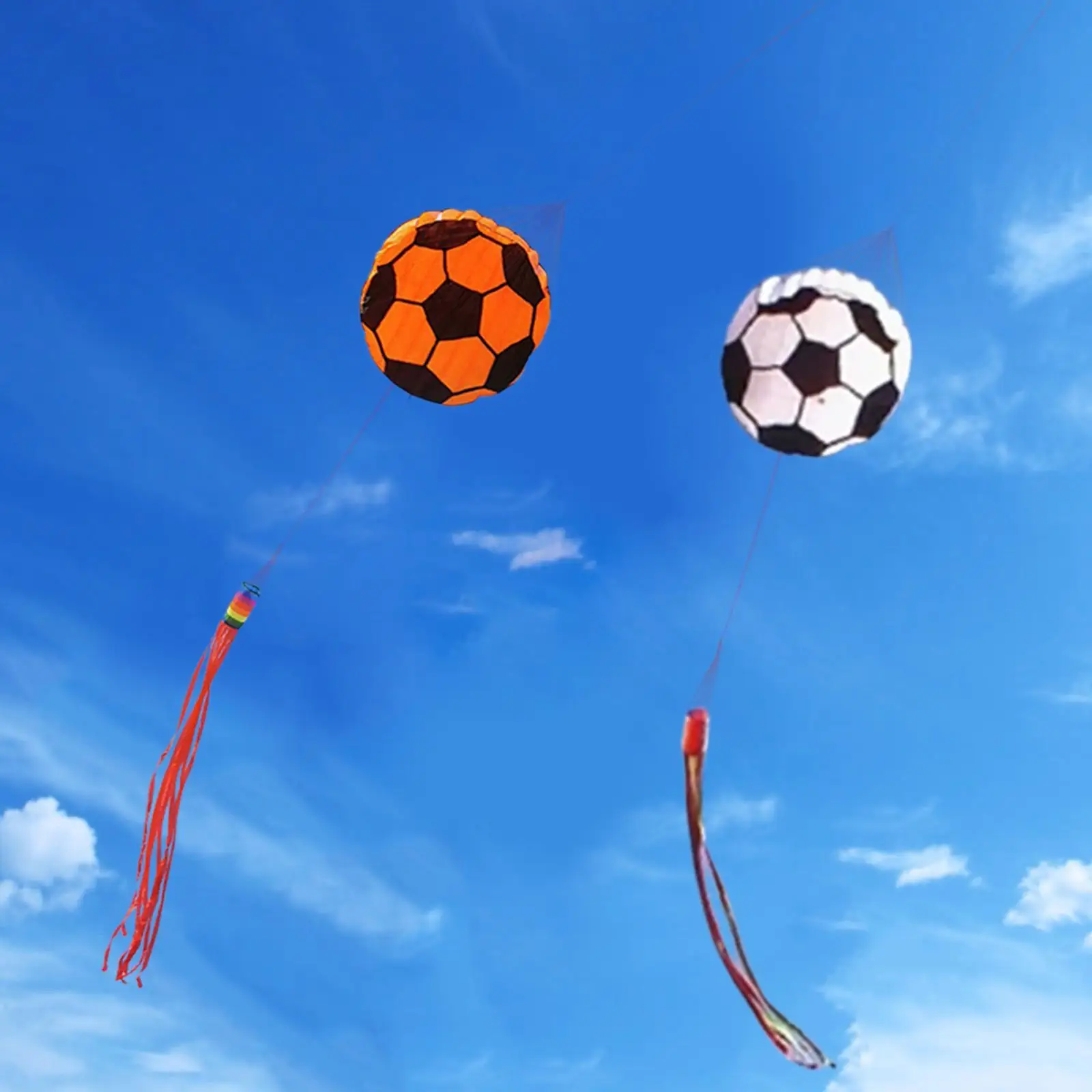 Football Ball Kite 1.5 M Easy to Fly Game Giant Size Toy Leisure Sports for Travel Kids Adults Garden Beginners Backyard