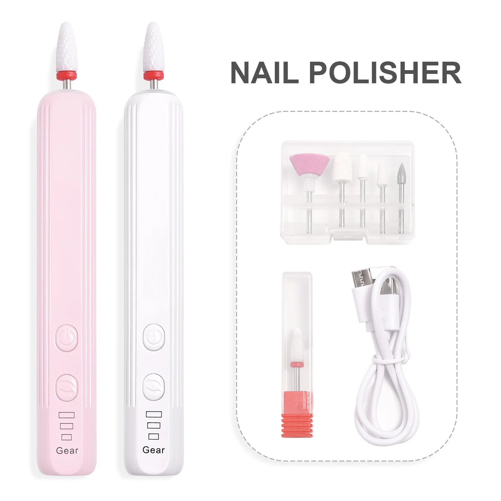 Mini perceuse électrique pour vernis à ongles, aste, portable, USB, manucure, pédicure, stylo, lime, polissage, dissolvant de gel