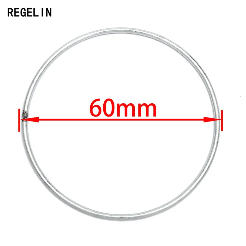 REGELIN Dream Catcher Reve Cirkel Ringen Bevindingen Opknoping Ronde cercle metalen giet attrape reve Netto Sieraden DIY 10 pcs 35 -200mm