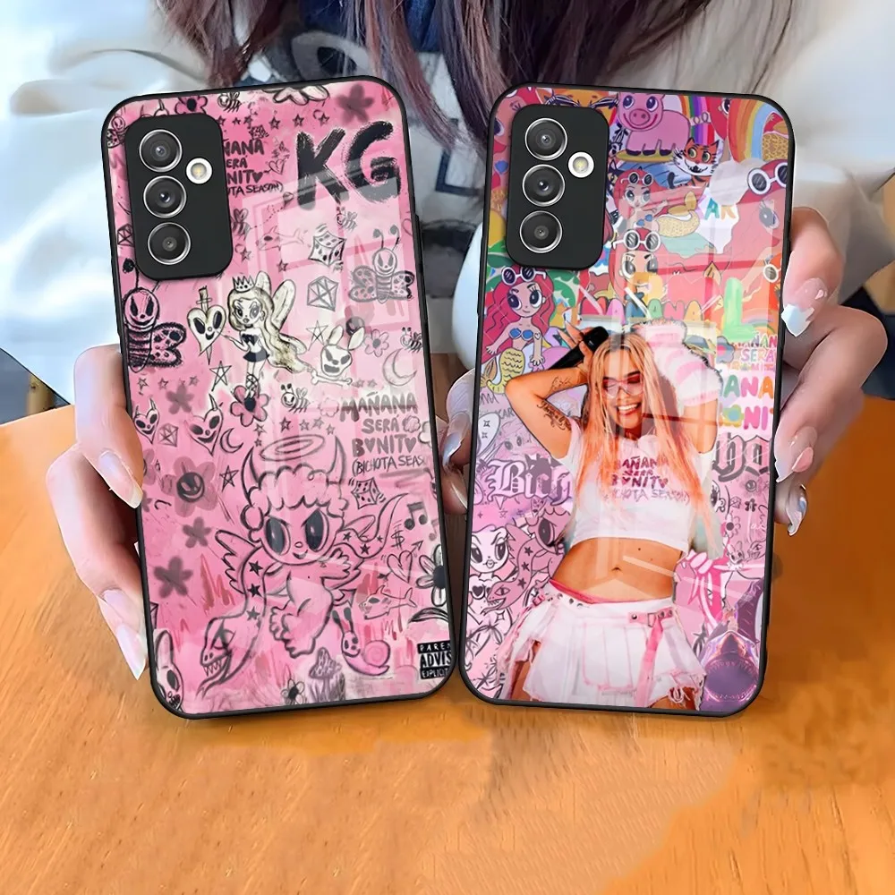 Karol G Manana Sera Bonito Phone Case for Samsung S24 Ultra S23 S22 S20 Fe S21 Plus Galaxy A54 A34 A24 A53 M54 Note 20 Glass Cov