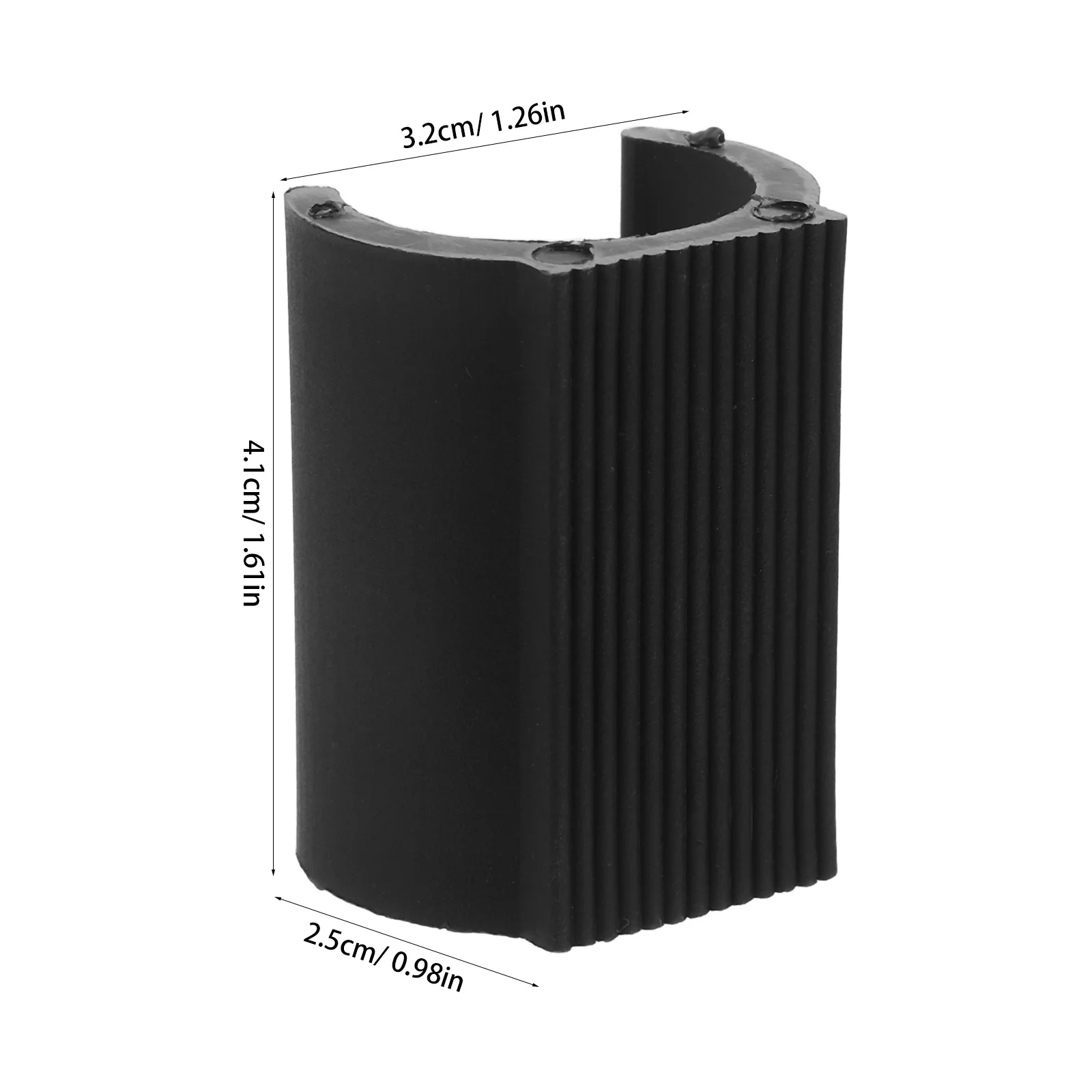 Braçadeiras de tubo de cadeira, 20 peças, plástico em forma de u, antiderrapante, suporte para deslizamento de chão, para escritório, jantar, bar, bancos, móveis, perna