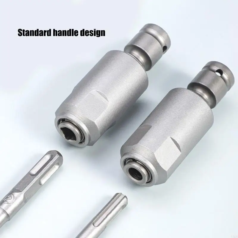 

Heavy Duty Electric Drill Wrench Conversion Adapter Square/Round For Hammer Functionality With Shock Absorption Design Y5GB