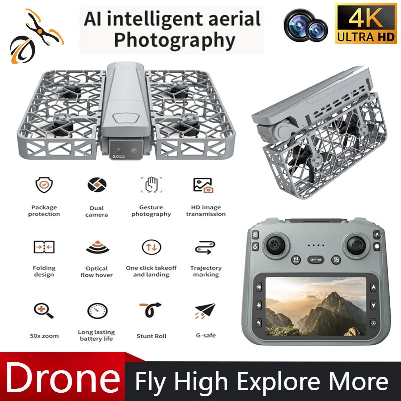 S161 Max Дрон Профессиональный 4K HD Двойная камера Управление экраном Позиционирование Складной квадрокопт Аэрофотосъемка Дрон Игрушка в подарок S161 Max Дрон Профессиональный 4K HD Двойная камера Управление экраном Позиционирование Складной квадрокопт Аэрофотосъемка Дрон Игрушка в подарок