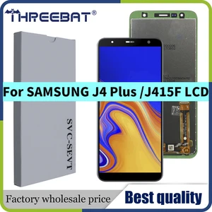 Tela de toque LCD para samsung j4 plus 2018, alta qualidade, 6,0 polegadas, j415, j415f, j4 core, j410g, com pacote de serviços 8 principais vendas placa mãe j4 core - №4