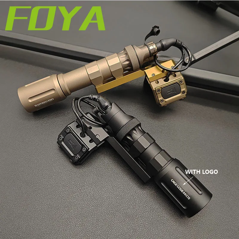 Sotac Metal Flashlight V2 Flashlight Tactical  Hunting Weapon Scout Light ModButton Remote Pressure Switch 20mmRaill Airsoft