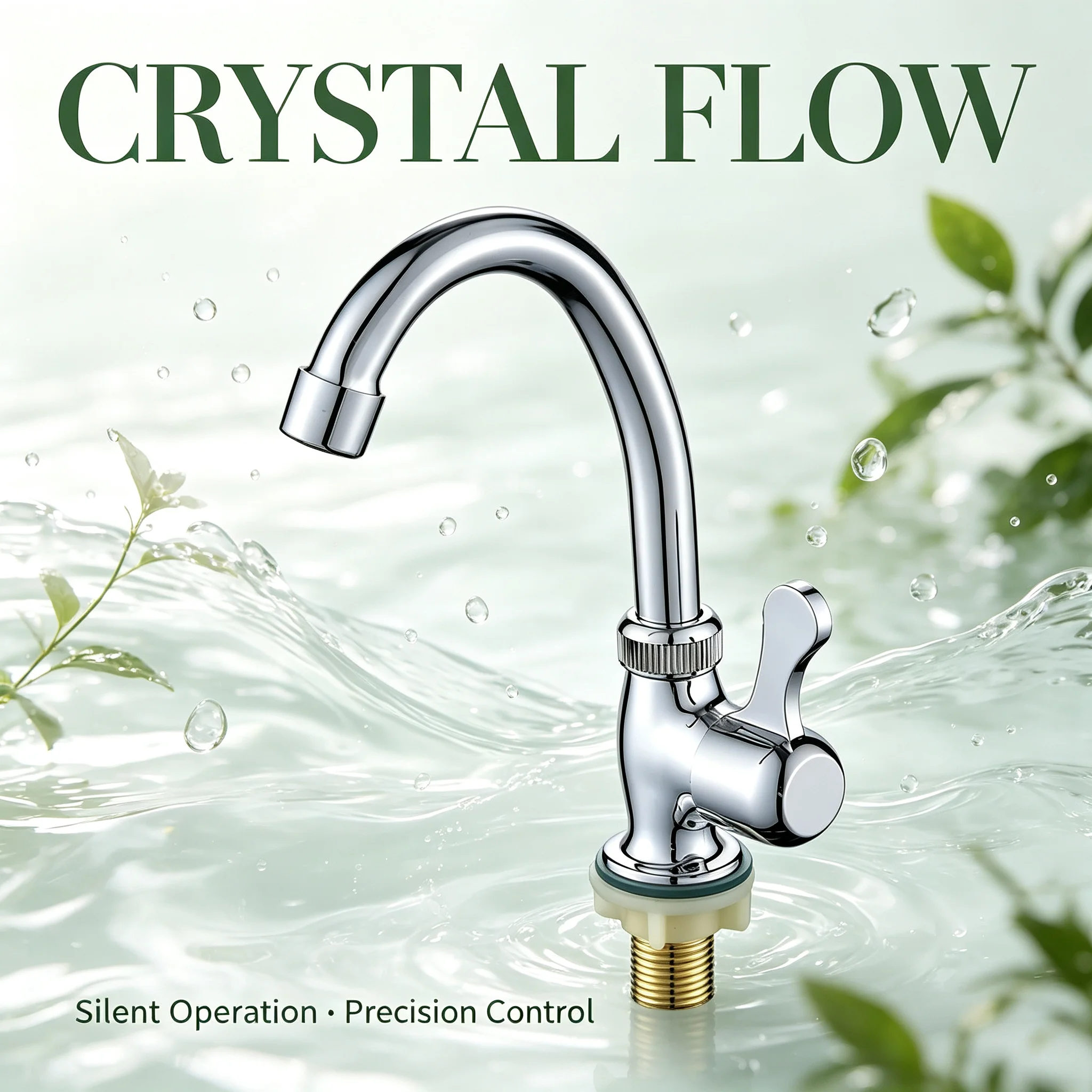 Kitchen Vertical Dish Basin Faucet Plastic Steel Kitchen Faucet Water Purifier Single Lever Hole Cold Tap Kitchen Accessories