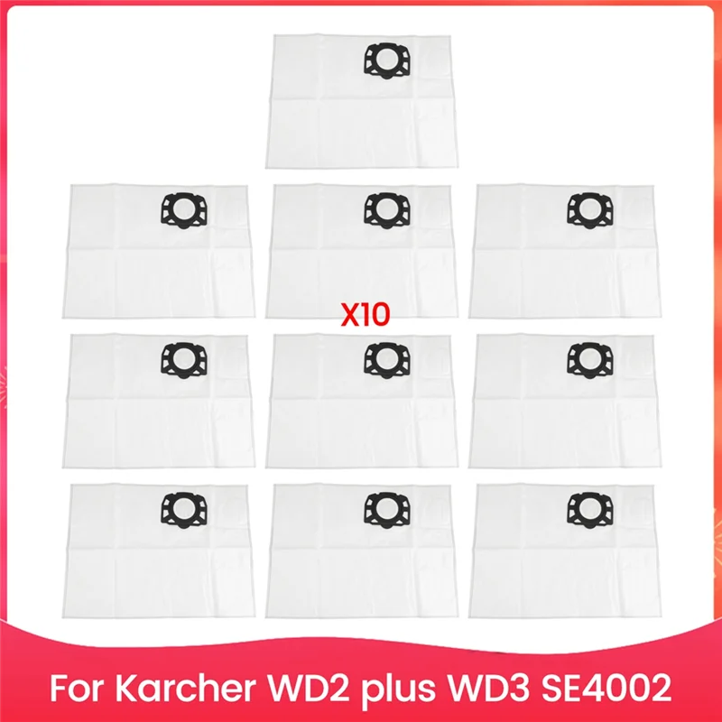 

IALJ-10PCS Vacuum Cleaner Dust Bag Accessories Set For Karcher WD2 Plus WD3 SE4002 Vacuum Cleaner Accessories Replacement