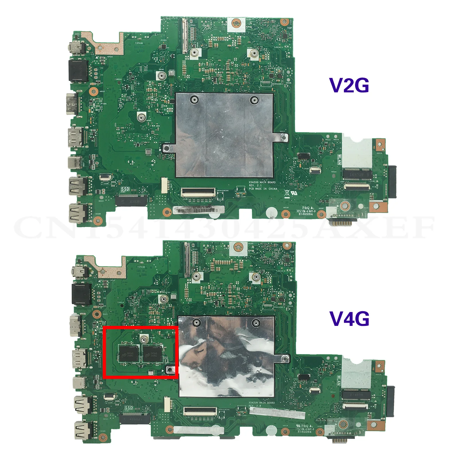 X542UN Mainboard untuk ASUS VivoBook X542UQR X542UR X542U FL8000U Laptop MotherboardW/ I3-8130U I5-8250U I7-8550U MX150 GTX1050