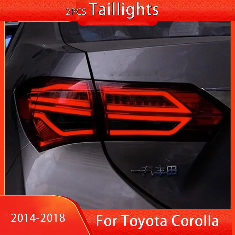 Car LED Tail Light Taillights For Toyota 2014-2018 Corolla Cross Taillight Brake Driving Lamp Turn Signal Automotive Accessorie