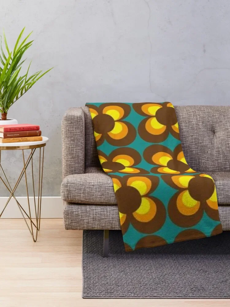 Orla kiely flower design, all color kiely , orla kiely art Throw Blanket Loose Stuffeds Blankets