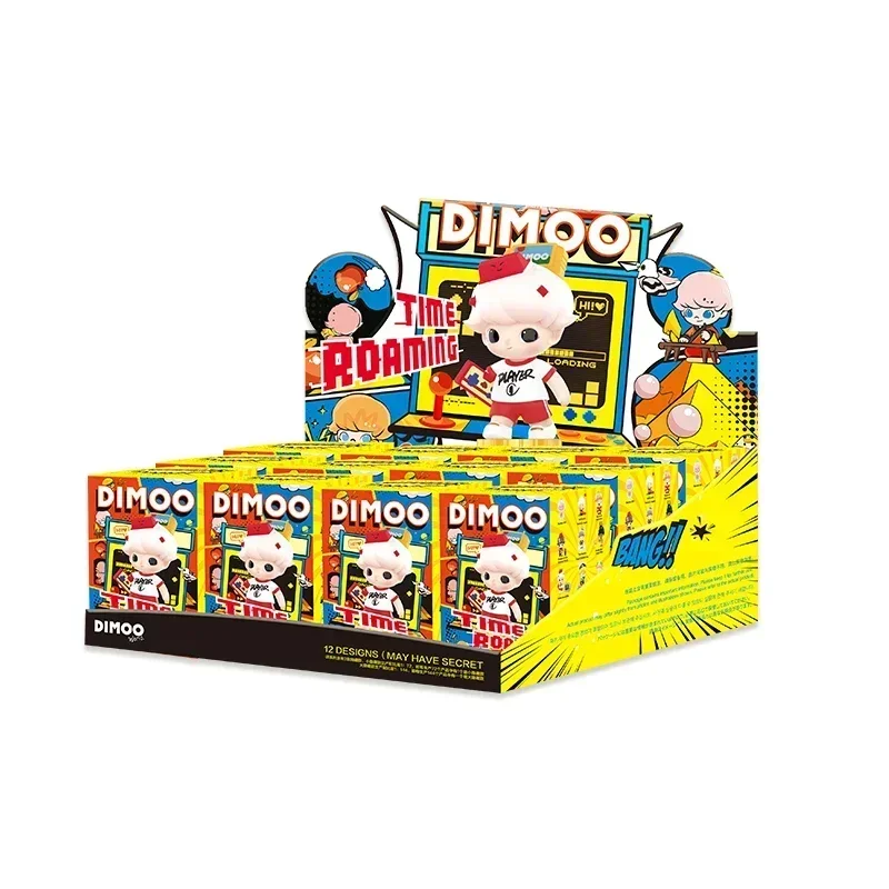 

POP MART Dimoo Time Roaming Series Blind Box Kawaii Collectible Figure Mystery Toy Doll Desktop Ornament Ideal Gift for Fans