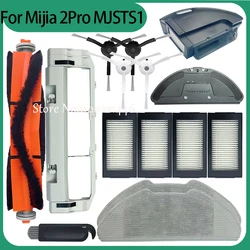 Replacement For Xiaomi Mijia Robot Vacuum-Mop 2 Pro MJSTS1 Accessories Main Side Brush Cover Hepa Filter Mop Cloth Spare Parts