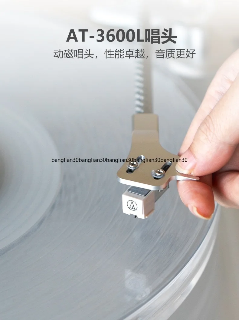 Fashion Transparent Vinyl Record Player Home High-end Ornament Acrylic Bluetooth Speaker Dynamic Magnetic Record Head Phonograph