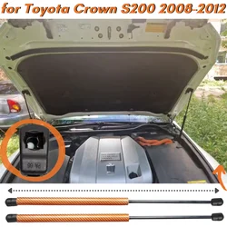 Resortes de capó delantero para Toyota Crown S200, 2008-2012, 53440-0W190, resortes de Gas, soportes de elevación, amortiguadores, cantidad (2)