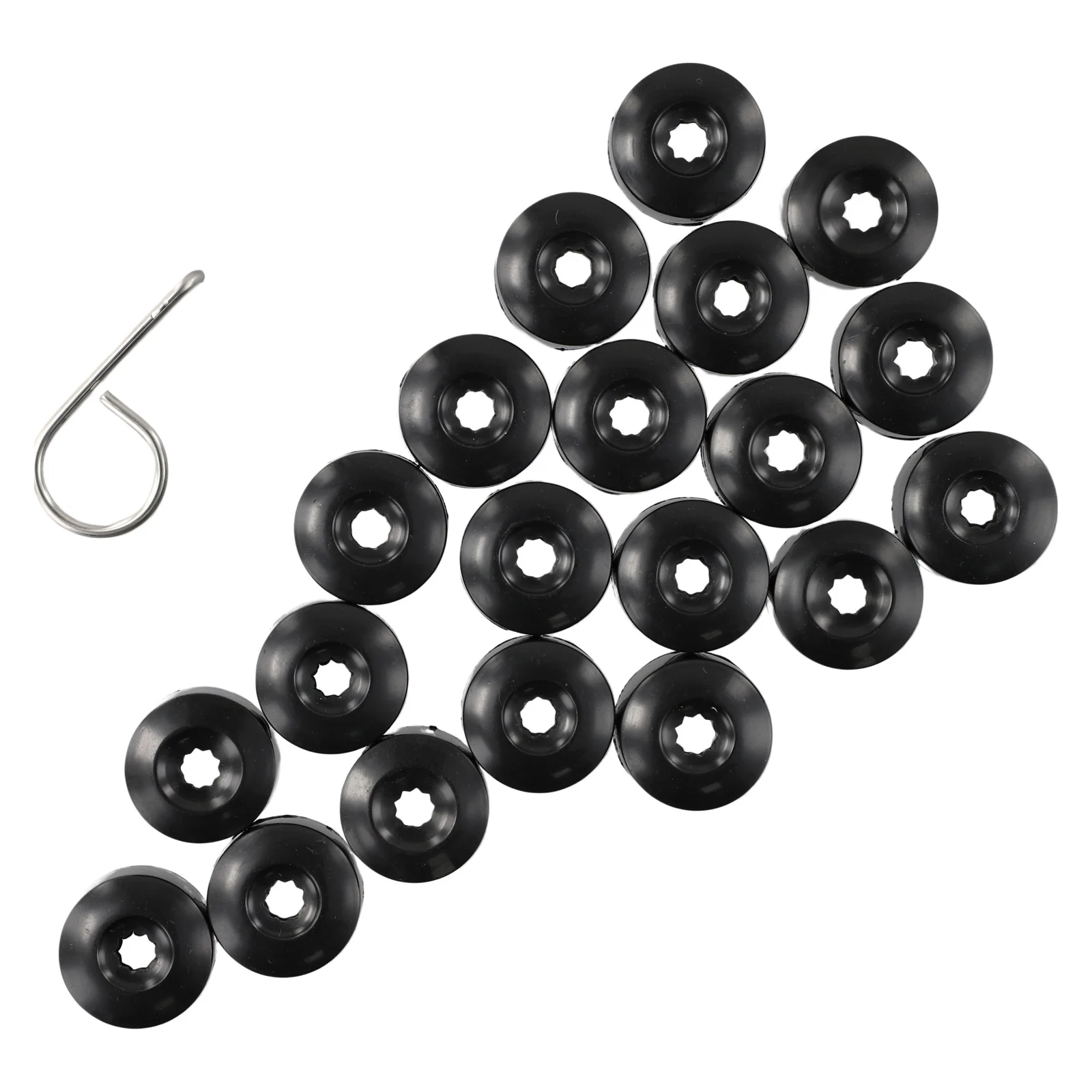 20pcs Car Wheel Nut Cap Screw Protection Black Cover Cap For Golf Wheel Lug Nut Bolt Cover  OEM 1K06011739B9 Car Accessories