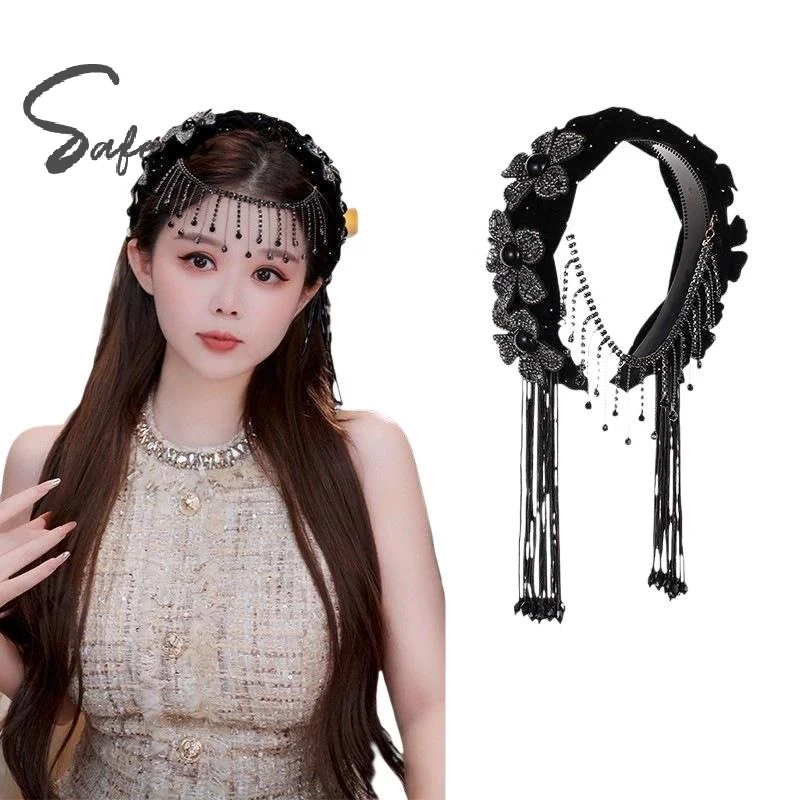 

Elegant Braid Flower Hair Hoop Korean Style Wide Hairband for Women Styling for Weddings and Special Events