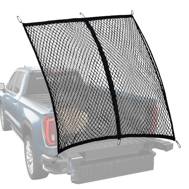 Truck Bed Cargo Net Highly Elastic Heavy Duty Cargo Nets Automotive Supplies For Ceiling Climbing Outdoor Rv Moving Groceries