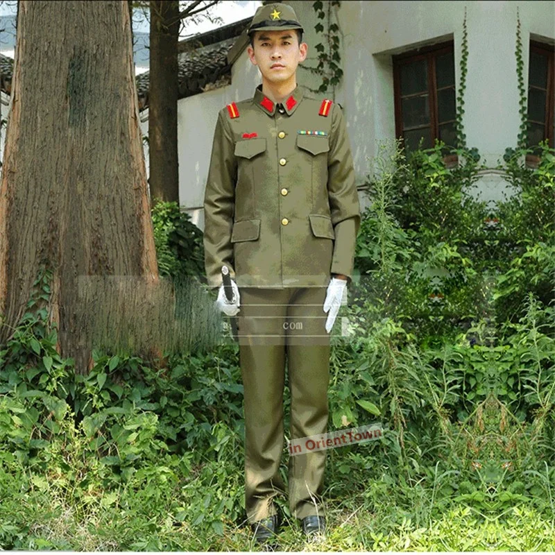 WW II Japanese Imperial officer Traditional vintage green uniform japanese military costume WW2 Japanese Military Uniform Japan