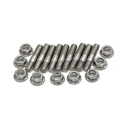 M8*40 Exhaust Manifold Stud For Honda Civic Acura Integra V3 B D Series Stainless Steel Stud Serrated Bolts Nut Screw