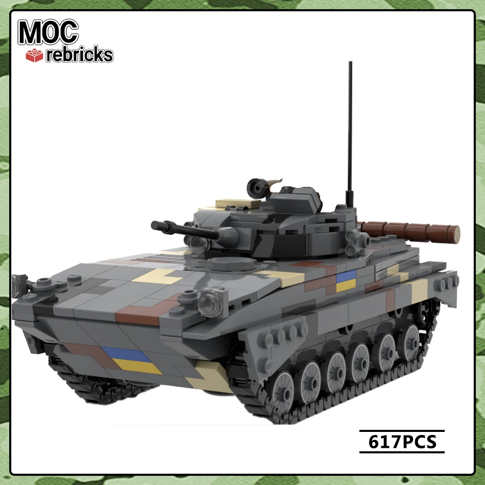 

WW2 Military Vehicles Series Russia 1:35 Manned Tank MOC Building Block DIY Model Collection Experts Education Brick Toys Gift