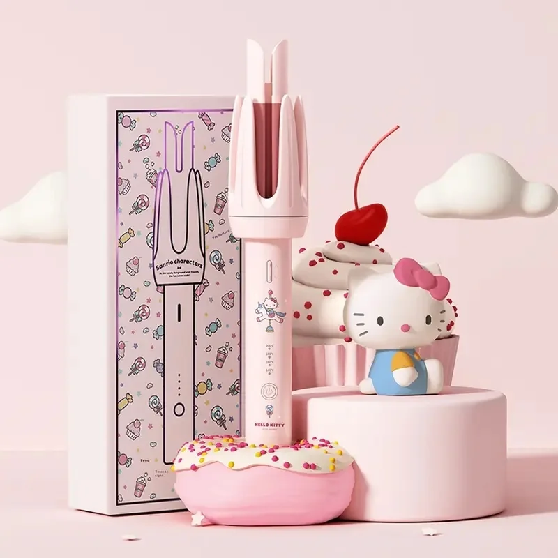 32mm Hello Kitty Automatic Creative Cartoon Curling Iron Lasting Shaping Big Wave Negative Ion Big Wave Curling Artifact