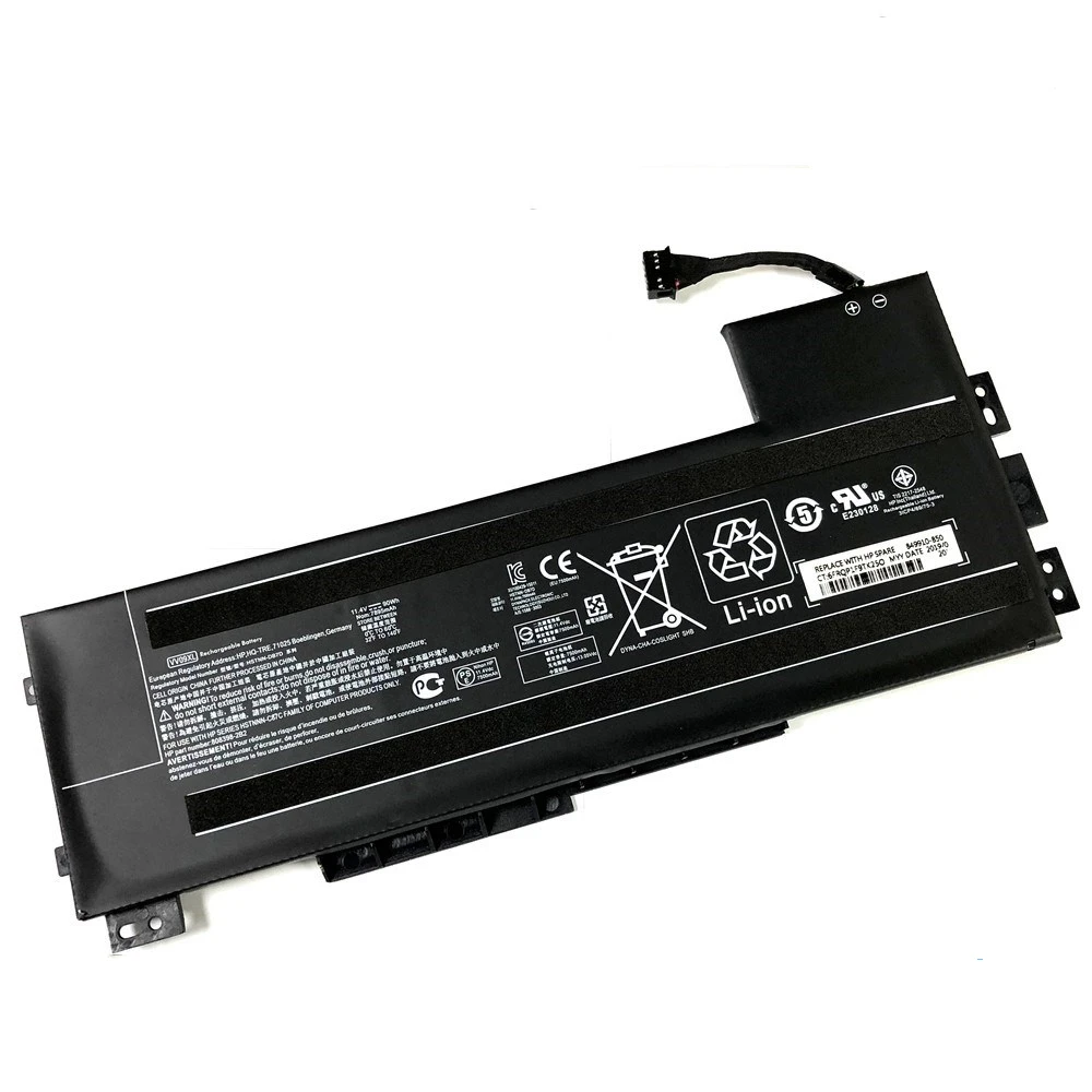 Hp,zbook 15 g3 g4,シリーズHSTNN-DB7D 808398-2c2 808398-2c1 HSTNN-C87C-005 808452 v 90wh用のラップトップバッテリー,新しいv09xl,11.4