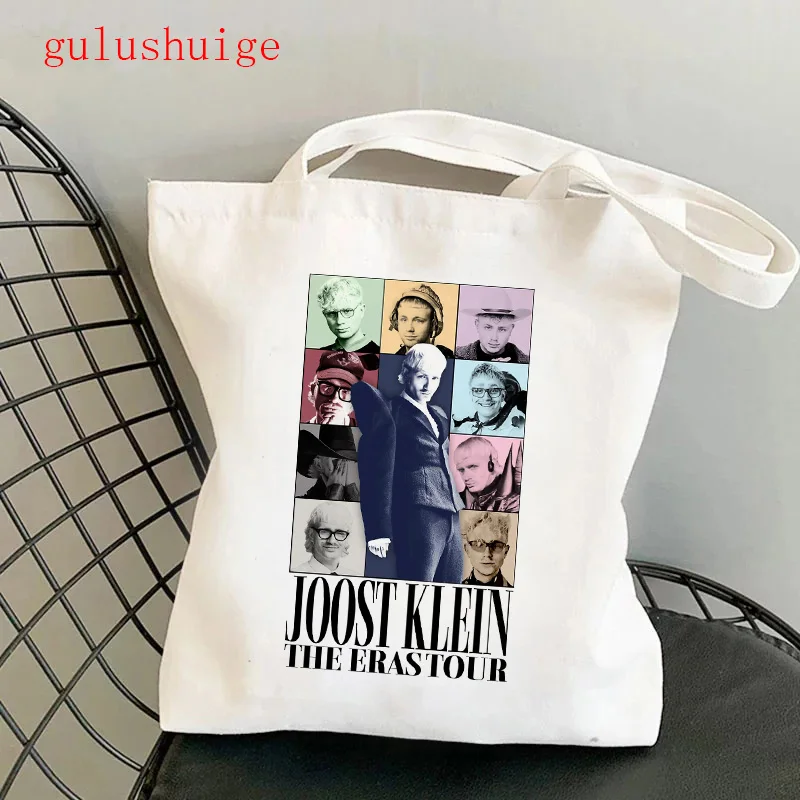 90s I Love Joost Klein Shopping Bag Graphic Tote Harajuku Shopper Bag Women Canvas Shoulder Bag Female Manga Eco Large-capacity