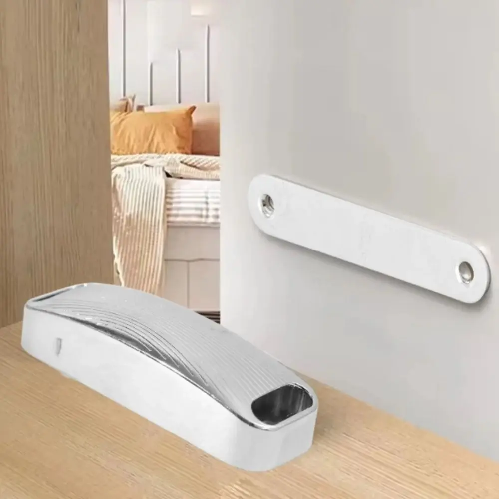 

Strong Magnetic Magnetic Catches Zinc Alloy Suction Handle Drill-free Buckle Cassette Magnetic Cabinet Door Catch Kitchen Drawer