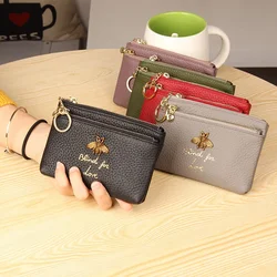 CICICUFF di Marca Del Cuoio Genuino Della Borsa Della Moneta Delle Donne Mini borsa del Cambiamento Borse Bambini Tasca Portamonete Portafogli Key Holder Catena della Chiusura Lampo Del Sacchetto Nuovo