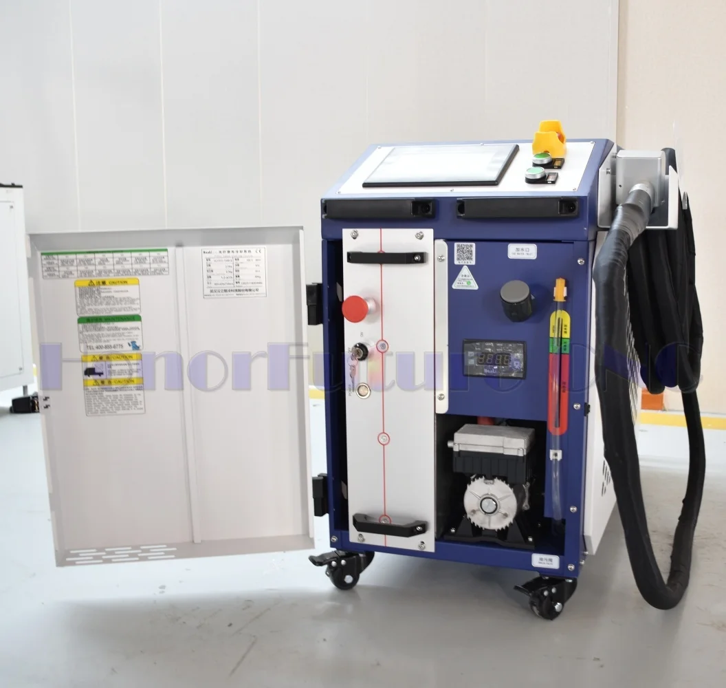 Industrial Portable Pulse Fiber Laser Cleaner 1000W 500W 300W for Rust Oil Paint Removal Stainless Steel Cleaning