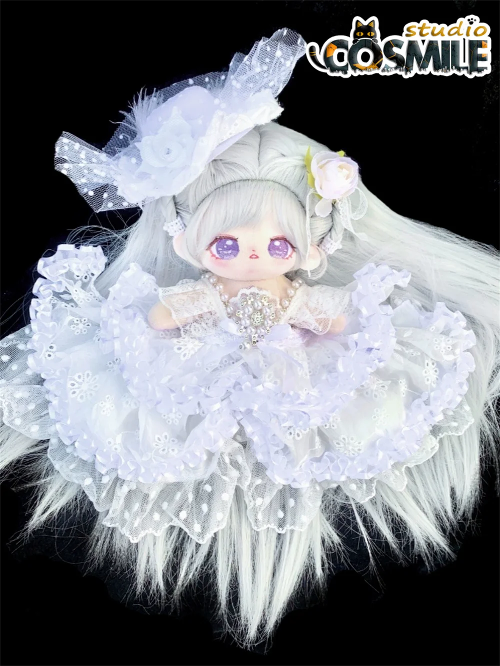 Serenity Princess Lolita Wedding Dress Bridal Bride Hanayome Skirt Cute Plush 20cm Doll Clothes Clothing Costume TPP