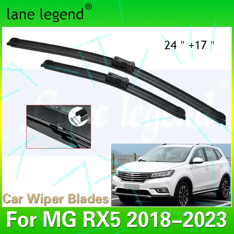 

2x For MG RX5 2018-2023 2020 2021 2022 Front Wiper Blade Brushes Frameless Rubber Car Accessories Replacement Parts High Quality