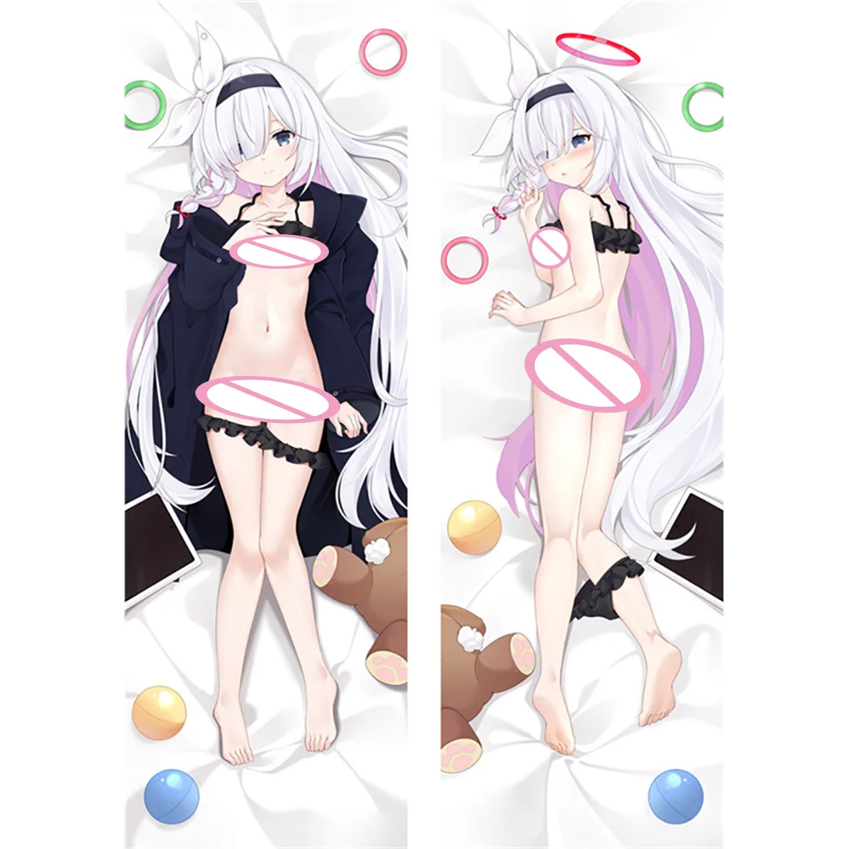 

Blue Archive ARONA プラナ Dakimakura Waifu 2WAY Hugging Body Pillow Case Gift Anime Sexy Pillow Case Otaku Cushion Cover