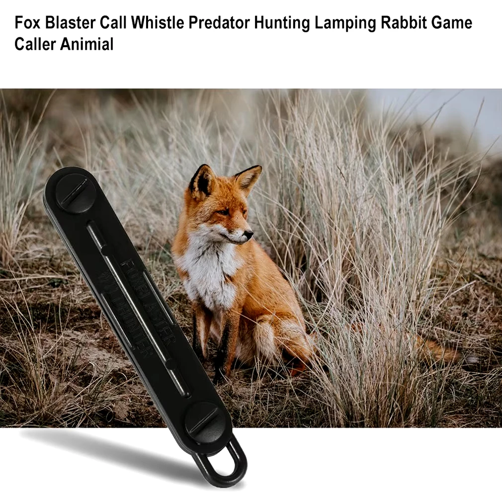 Outdoor Fox Down Fox Blaster Call Black Whistle Predator Hunting Lamping Calling Rabbit Game Caller Animial