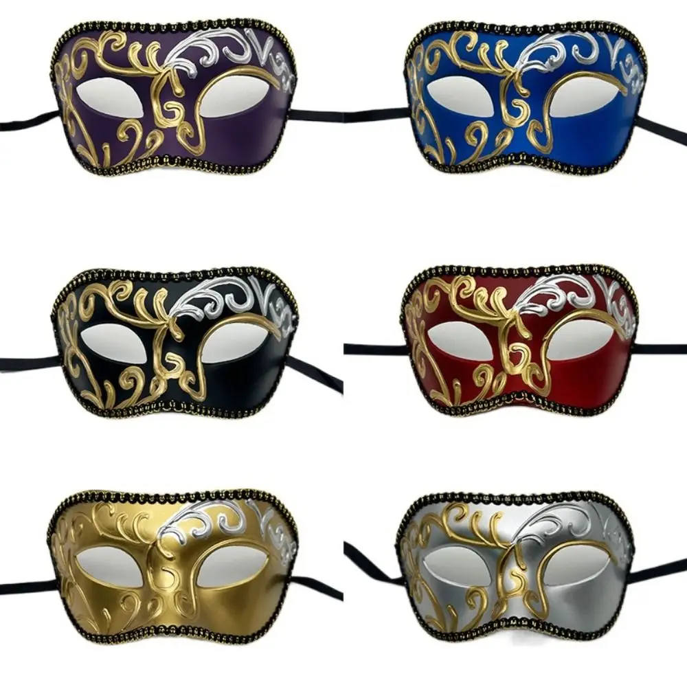 Half-face Venetian Mask Face Cover Plastic Masquerade Mask Performances Props Masquerade Mask Half Face Mask Carnival Party