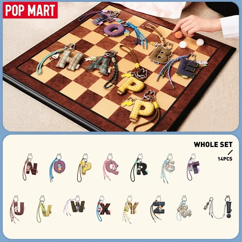 

POP MART LABUBU THE MONSTERS PIN FOR LOVE Series Letter Pendant 100% Original Blind Box Surprise Toys Mystery Box Cute Anime