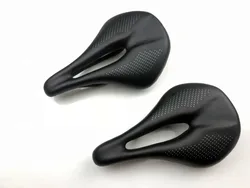 초경량 풀 카본 안장, MTB 및 로드 바이크 안장, 가죽 쿠션, 240-143mm, 155mm