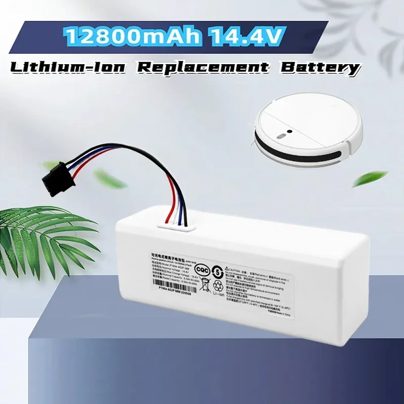 

12.8Ah 14.4V Lithium-Ion Replacement Battery for Xiaomi Sweeping Robot P1904 4S1P MM