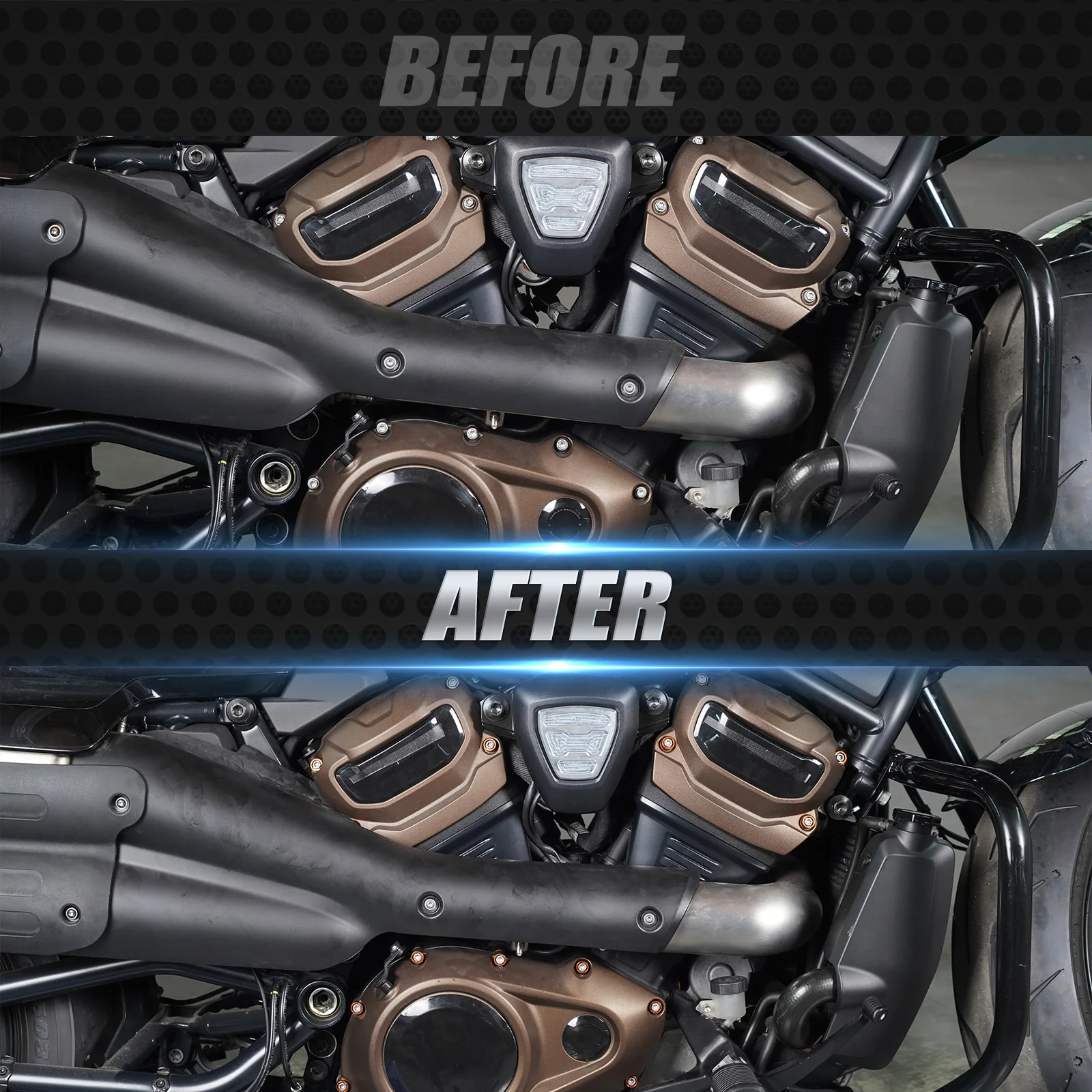 Für Harley Sportster S RH1250S 2021-2024 Motor Zündspulenhalterung Schrauben Kappe Zeitschaltuhr-Abdeckung Nockenwellen-Abdeckung Pan America 1250 – Detail 29