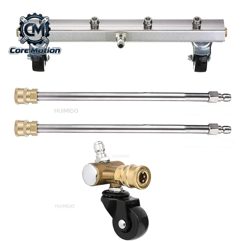Pressure Washer Water Broom,Undercarriage Cleaner, Under  Car Washer Sweep Driveway, Sidewalk, Deck, 4000 PSI Car Body Chassis