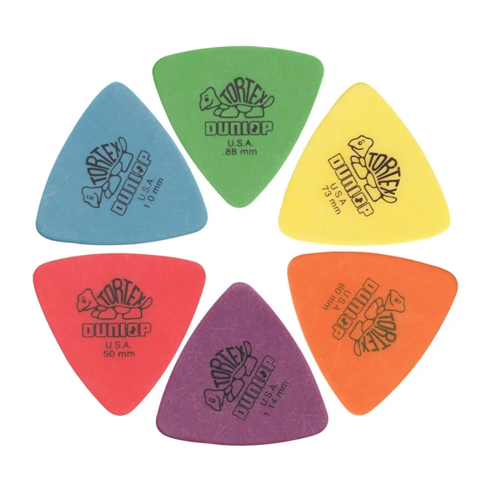 10pcs Dunlop Guitar Picks Delrin Electric Guitar Picks Triangle Picks Guitar Parts 0.5/0.6/0.73/0.88/1.0/1.14MM view 5