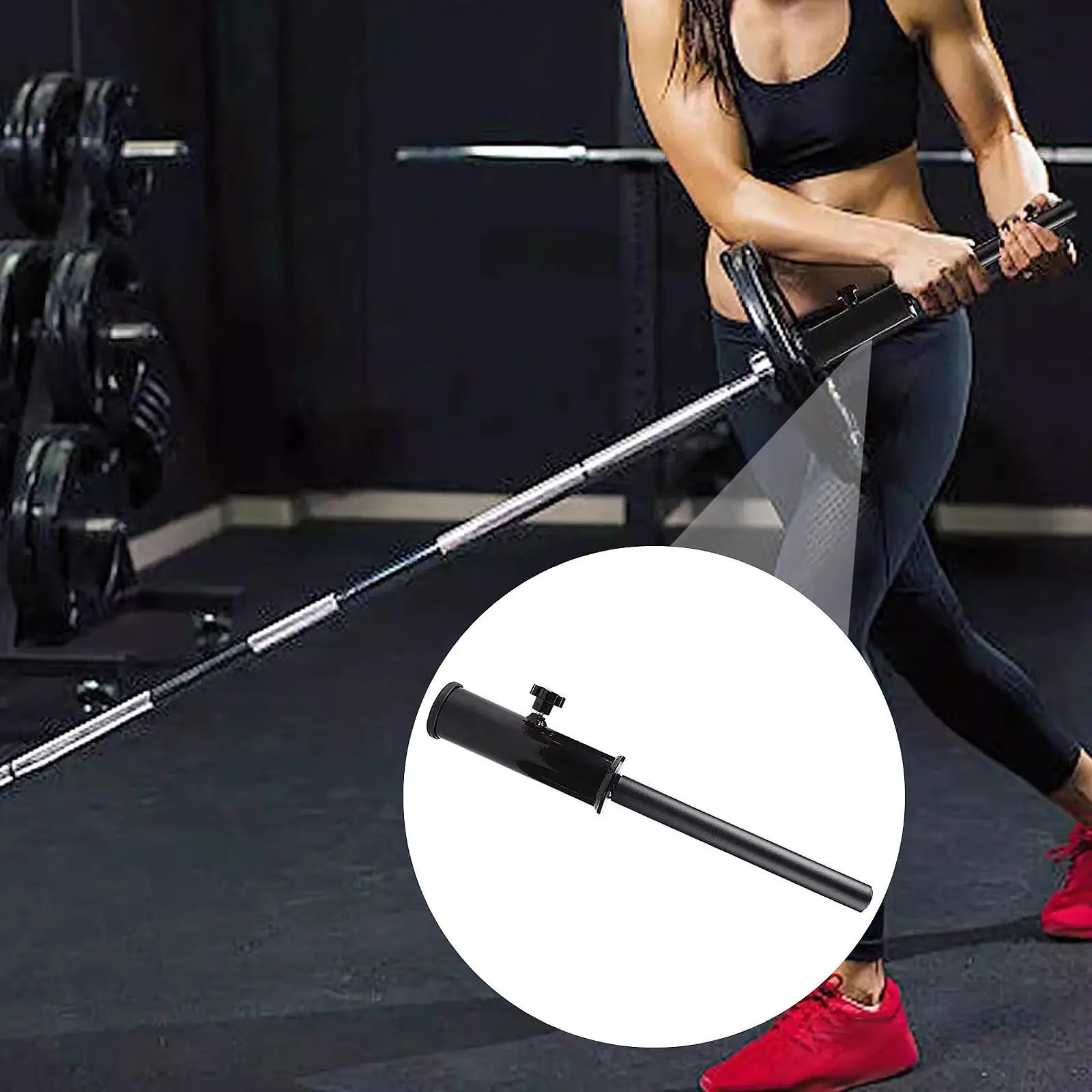 Accesorio de mango de minas terrestres, accesorios para gimnasio en casa, barra recta para Fitness, mango de Fitness para entrenamiento de músculos centrales, Triceps, juguetes, sentadillas
